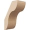 Ekena Millwork 5-inch W x 8-inch D x 12-inch H Carmel Rough Cedar Woodgrain TimberThane Knee Brace, Primed BRCUR05X08X12CARRCPR - alternate 1